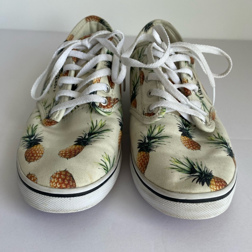 Vans Womens Pineapple Sneakers Size 7.5 Tie Up Skater